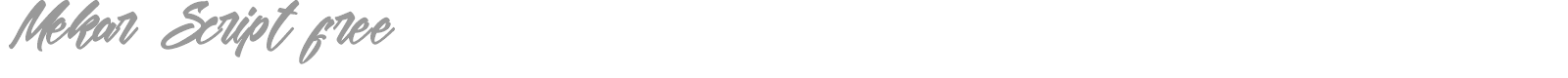 Mekar Script font preview